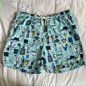 Tommy Bahama Martini Print Swim Trunks